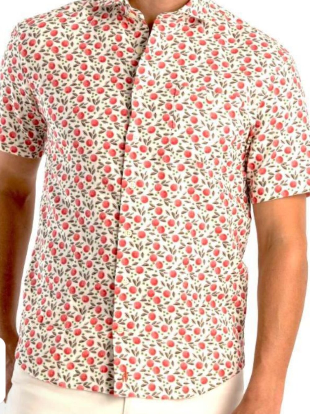 Johnnie-O Porto Hangin' Out Short Sleeve Button Down Shirt Sz M